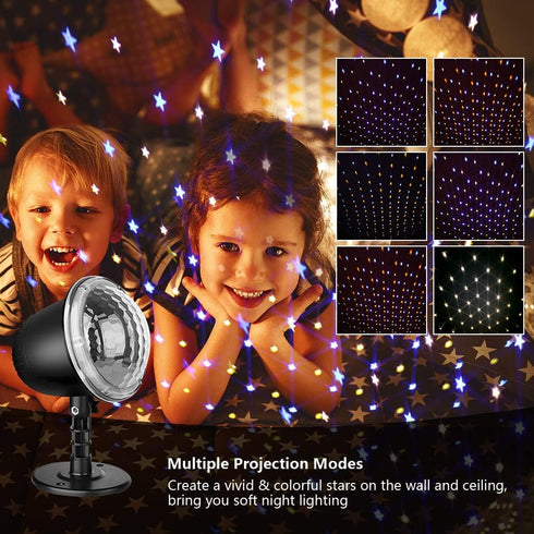 Star Projector, Star Night Light for Kids, Holiday Projector Outdoor with 4 Modes and Remote Control Waterproof Christmas Lights for Bedroom Party...