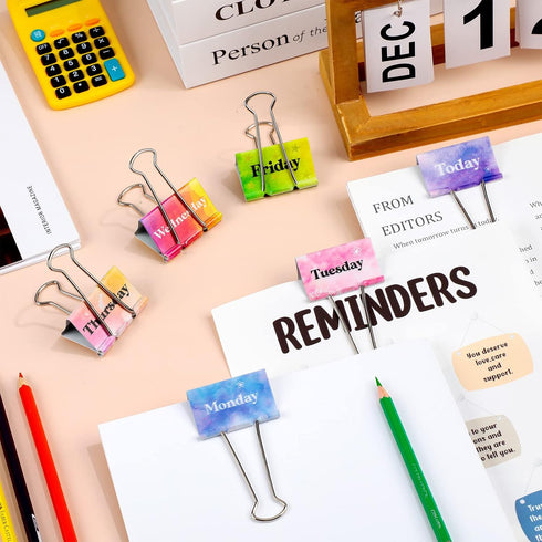 6 Pieces Teacher Essentials Large Binder Clips 2 Inches Teacher Binder Paper Clips Office School Supplies Classroom Management Teacher Supplies (W...
