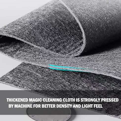 Thickened Magic Cleaning Cloth,Reusable Microfiber Cleaning Cloth. Lint Free Cloth for Home,Window,Mirror Glass and Cars (7, 11.87" L x 11.81" W (...