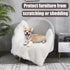 BENRON Medium Dog Blanket for Couch Bed Crate, Cozy Reversible Fleece Dog Blanket, Washable Fluffy Throw Blankets 30x40 Inches Cream White...