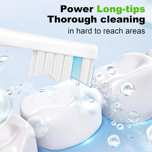 Replacement Toothbrush Brush Heads Compatible with Philips Sonicare Electric Rechargeable Toothbrushes, Tooth Brush Heads for Snap-on System, for ...