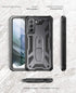 Poetic Spartan Samsung Galaxy S21+ Plus 5G 6.7" Case, Fingerprint ID Compatible, Shockproof Protective Cover, Kickstand, Metallic Gun Metal...