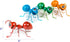 Trademark Innovations Metal Yard Art Outdoor Garden Patio Flower Pot Decor (Set of 4 Ants)...