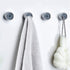 6pcs Push Hooks for Towel, Self-Adhesive Kitchen Towel Holder, Round Wall & Door Mounted Towel Hooks for Kitchen Cabinet Bathroom Home for Hanging...
