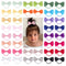Baby Hair Ties with Bows for Toddler - 2 Inch Elastic Ponytail Holders Small Hair Ties For Baby Girls Infants Hair Accessories 40 Pieces...