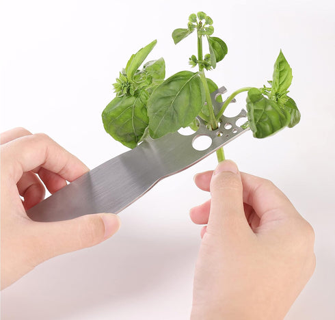 Stainless Steel Herb Stripper -Kale & Herb Stripper, for Leafy Greens and Woody Herbs, Kale Kitchen Gadgets Leaf Stripping Tool Separator...
