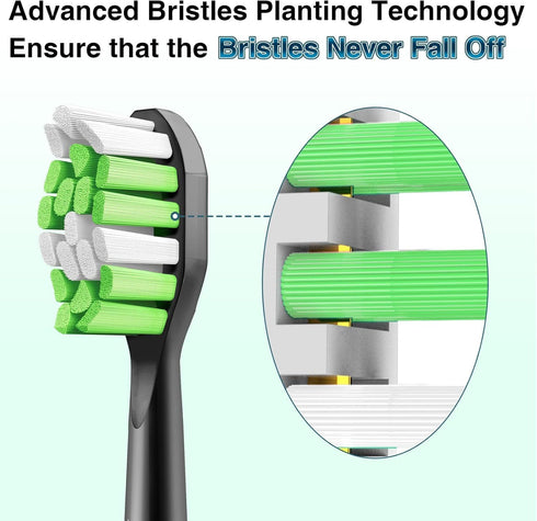 Aoremon Toothbrush Replacement Heads for Phillips Sonicare Replacement Brush Head Compatible with Most Philips Sonicare Click-on Electric Toothbru...
