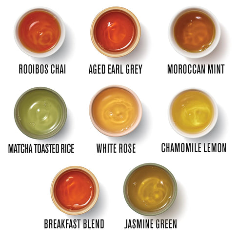 Numi Organic Tea Mini Sampler Variety Pack, 8 Count Box, Assorted Black Tea, Green Tea, White Tea, Herbal Tea Bags...
