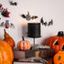 smtyle Halloween Black Fllickering Flameless Candles Home Decor Battery Operated with None-Moving Flame Wick LED Pillar Candle 3 x 3 inch...
