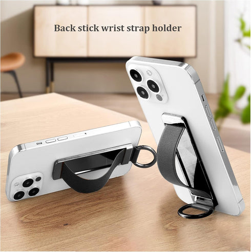 Black Phone Strap Phone Holder for Hand Phone Grips for Back of Phone Phone Finger Holder Cell Phone Strap Holder for Hand Cell Phone Hand Holder ...