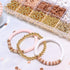 LFLIUN Bracelet Making Kit Friendship Gold Beads Clay Beads Jewelry&Bracelet Making Kit Charm Bracelet Maker Set with Letter Beaded Kit Birthday G...