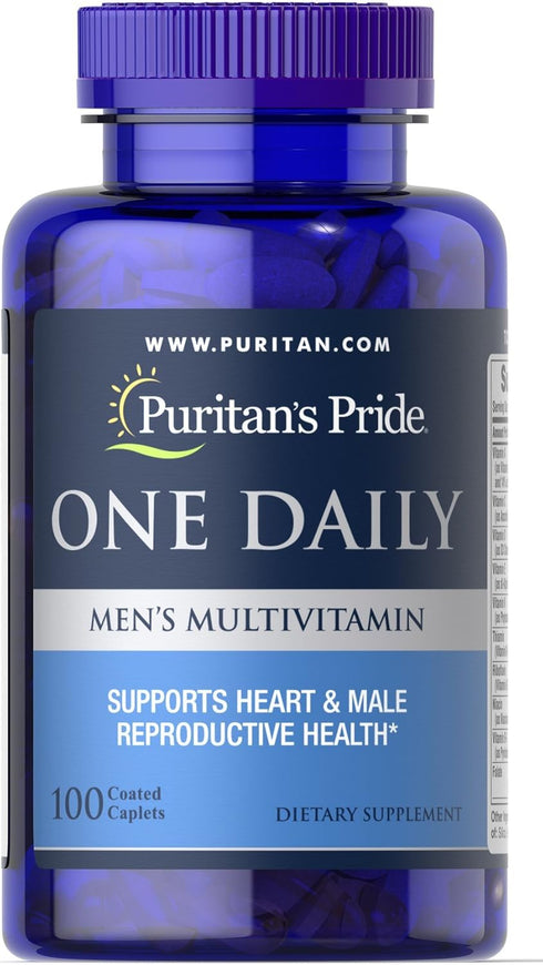 Puritan's Pride One Daily Mens Multivitamin Caplets, 100 Count...