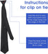 Yolev Men's Clip-On Ties 20 Inches Solid Color Clip-on Neckties Pre-tied Neckties for Wedding Office School Uniform with Tie Clip...