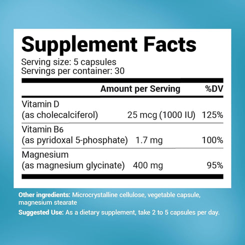 Dr. Berg's Magnesium Glycinate 400mg - Fully Chelated Magnesium Glycinate Capsules for Stress, Calm, Relaxation & Sleep Support - includes Magnesi...