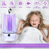 2 Pcs Electric Bug Zapper for Indoors Outdoor Mosquito Zapper Insect Purple Light Mosquito Trap Portable Fly Killer with Security Grid for Home Be...