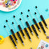 Crtiin 50 Pieces Plastic Beadable Pen Bulk Bead Ballpoint Pen Shaft Black Ink Beaded Pens with 50 Refills for DIY Making Gift Kids Students Office...