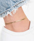 Barzel 18K Gold Plated Flat Marina Link Anklet for Women - Made In Brazil...