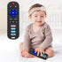 2-Pack Baby Remote Control Teether Toy for Babies 6-36 Months Silicone Baby Teething Toys Boys Girls Baby Teething Toys (Black + Gray)...