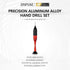 Precision Aluminum Alloy Hand Drill Set, Tungsten Steel Drill Bits (0.3mm-1.2mm)10pcs for Hobby Scale Model, Crafts...