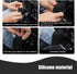 Pack-2 Car Shift Knob Protective Cover, Silicone Tightly Wrapped Anti-Slip and Dust-Proof Decoration, Side Opening Design Gear Lever Cover, Univer...
