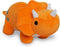 Orange Dinosaur Triceratops Plushie - 10 Inches Stuffed Animal Plush Dino - Plushy and Squishy Dinosaur with Soft Fabric and Stuffing - Cute Toy G...