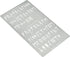 Aleks Melnyk No.409 Metal Stencil, Elder Futhark and Anglo-Saxon Runes 0.5in, Ancient Alphabet, Sigil Magic Alphabet Stencil 1 PC, Template Wood B...