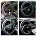 Universal Disposable Steering Wheel Cover with 100 Disposable Steering Wheel Covers and 100 Disposable Gearbox Covers with Elastic Decorative Stri...