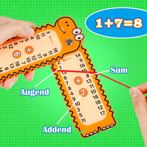 Addition Game Math Games for Kids, Math Manipulatives Homeschool Supplies Preschool Kindergarten Classroom Must Haves Math Facts Tools Math Suppli...