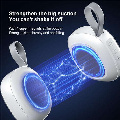 Portable Magnetic Bluetooth Speaker IPX6 Waterproof, Bluetooth 5.3 with Built-in Mic Floatable Wireless Waterproof Speaker for Golf Cart, Pool, Sh...