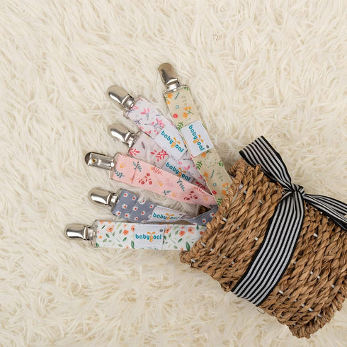 Babygoal Floral Pacifier Clips, 6 Pack Pacifier Holder Clips for Boys and Girls Fits Most Pacifier Styles,Teething Toys 6MP21...