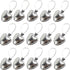 TIHOOD 15PCS Tea Strainer Stainless Steel Mesh Tea Ball Infuser Premium Tea Filter Tea Interval Diffuser with Extended Chain Hook for Loose Leaf T...