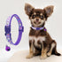Jecikelon 6 PCS Puppy Collars Adjustable Pup Collar for XSmall Pet Dog Polyester Cat Collar with Bell Basic Collar for Extra Small Dogs (Small, Bu...