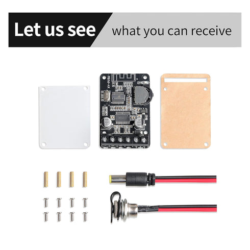 Bluetooth Power Amplifier Board 2.0 Dual Channel Stereo Wireless Mini Amp Module with Protective Shell(XY-P15W)...