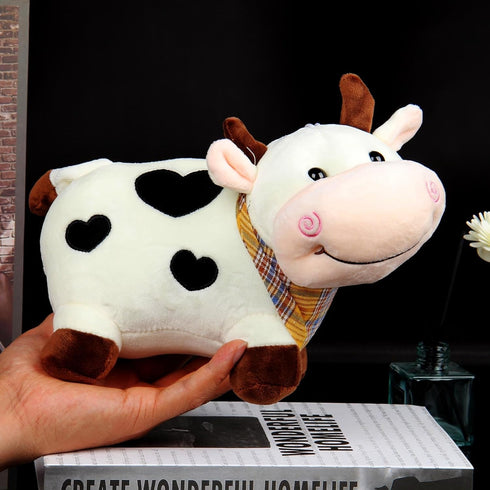 Lovely Creative Milk Cow Plush Pillow Toys Soft Stuffed Cartoon Animal Cattle Doll Bedroom Sleeping Pillow Cushion Gifts for Friends Kids...
