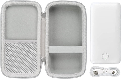 khanka Hard Travel Case Replacement for Anker 347 Power Bank (PowerCore 40K), 40,000mAh Battery Pack, Case Only (White)......