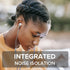 Coby Noise Isolating Metal Wired Earbuds | Wired Headphones w/Built-in Microphone for Ear Buds | Noise Canceling Headphones S/M/L Ear Gels (Silver...