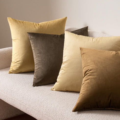 MIULEE Pack of 2, Polyester Soft Solid Decorative Square Throw Pillow Covers Set Cushion Case for Sofa Bedroom Car 18 x 18 Inch 45 x 45 Cm...