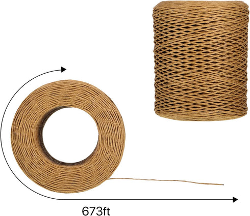 Syhood Floral Vine Bind Wire Rustic Wrapping Wire for Flower Bouquets(Light Coffee)...