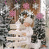 K KUMEED 20 Pcs Snowflake Swirls Decoration, Christmas Snowflake Hanging Swirls Frozen Party Ceiling Decorations for Winter Wonderland Birthday Pa...