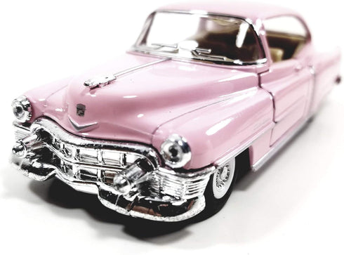Kinsmart Cadillac Series 62 1953 Cotton Candy Pink 2 Door Coupe 1/43 O Scale Diecast Car for UNISEX CHILDREN...