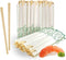 Solid No Splinters Chopsticks 120 pairs | Individually Wrapped Disposable Wooden Chopstick | Best for Sushi & Asian Dishes...