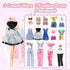 25 PCS Doll Clothes for 11.5 inch Girl Doll Including 3 Flower Dress 2 Seqien Dress 3 Casual Wear 2 Fashion Dress 2 Swimwear 10 Pair of Shoes Birt...