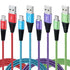 Micro USB Cable 6FT 4-Pack Phone Charger Android Nylon Braided Android Charger Cables Fast Charging Compatible with Samsung Galaxy J8/J7/S7/S6/Edg...