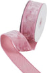 HUIHUANG Pink Velvet Wired Ribbon 1-1/2", Light Pink Velvet Wire Ribbon for Easter Wreath Supplies, Bows Making, Garland, Gift Wrapping, Spring De...