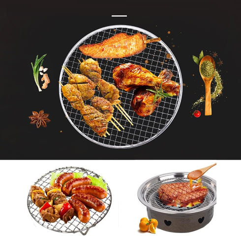 Round Cooling Rack Stainless Steel Cross Wire Barbecue Grill Net Racks with 3 Legs for Cooking Baking Steaming (13 inches)...