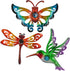 Yonivexis Hummingbird Butterfly Dragonfly Metal Wall Decor Outdoor Metal Wall Art Fence Decor Hanging Decorations for Garden Living Room Bedroom, ...