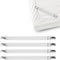 4 PCS Bed Sheet Clips Keep Bedsheets In Place-Corner Bands Suspenders For Fitted Sheets - Mattress Sheets Grippers Holders Straps Fits From Twin Q...