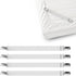 4 PCS Bed Sheet Clips Keep Bedsheets In Place-Corner Bands Suspenders For Fitted Sheets - Mattress Sheets Grippers Holders Straps Fits From Twin Q...