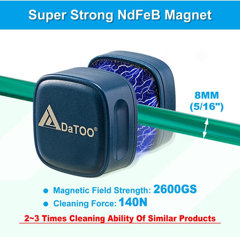 Aquarium Mini Magnetic Scrubber Scraper Small Fish Tank Cleaner Nano Glass Aquarium Cleaning Tools with Super Strong Magnet...