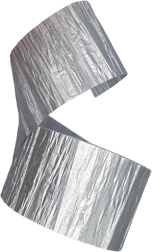 Metallic Silver Crepe Paper Streamers 2 Rolls Made in USA...